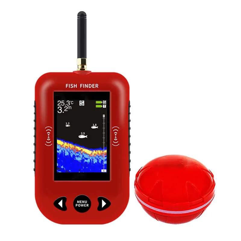 Беспроводной портативный рыболокатор высокого разрешения F3-C умный гидролокатор