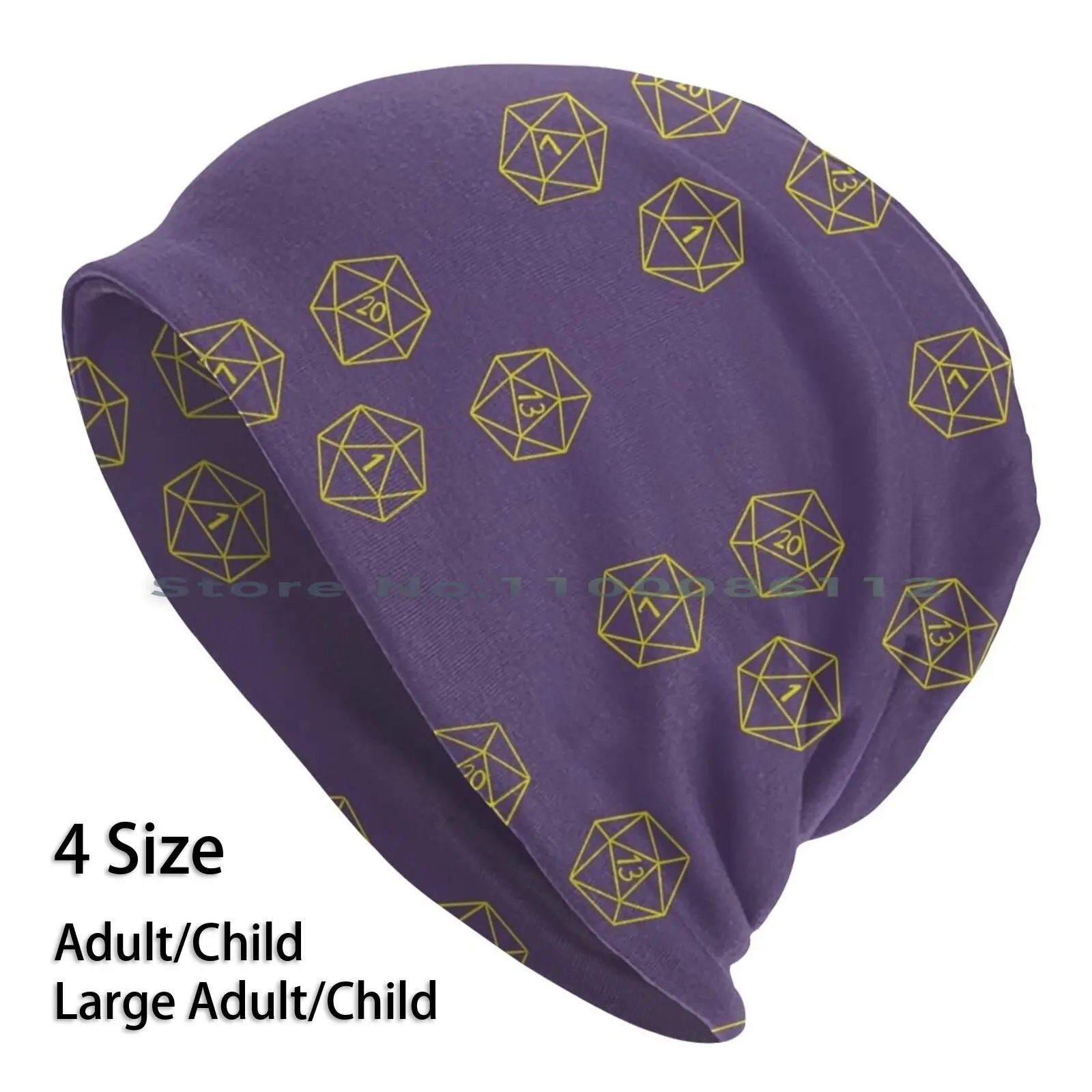 

D20 Pattern Beanies Knit Hat Dnd And Tabletop Rpg D20 20 Sided Dice Nat20 Nat S 20 Shop Mask Brimless Knitted Hat Skullcap Gift