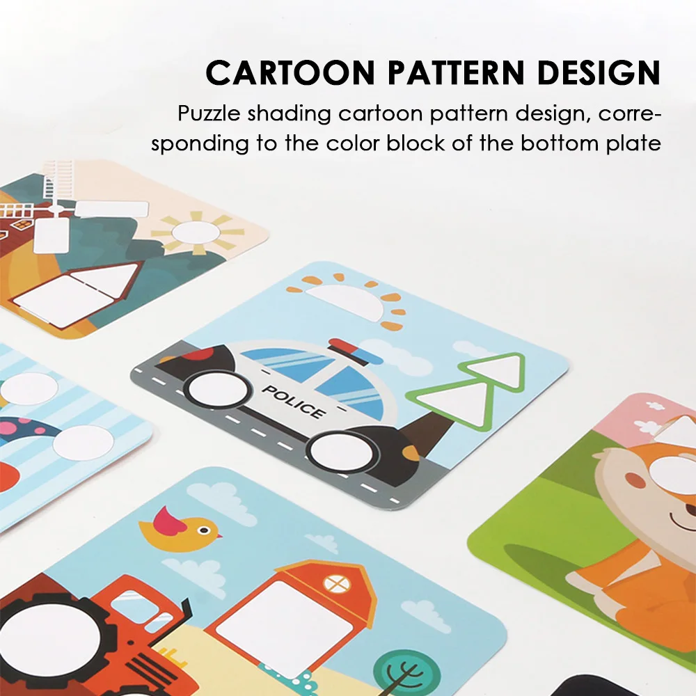 

Montessori Colorful Wooden Toys Puzzle Hand Board Color Geometry Shape Match Kids Baby Toy Early Educational Leaning Toys