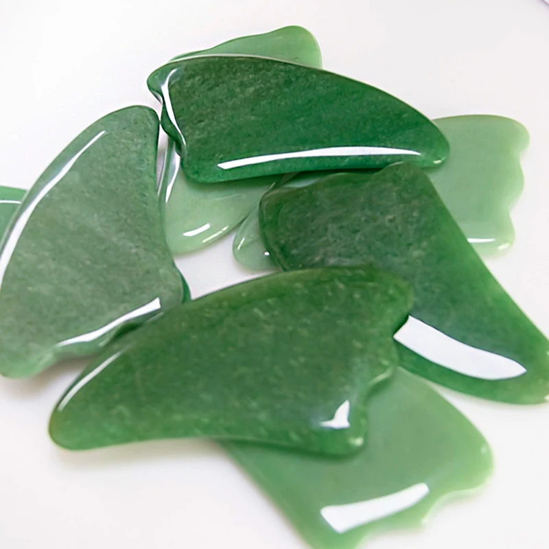 Jinzeyi натуральный зеленый донглин камень скребковая доска скребок планшет массаж