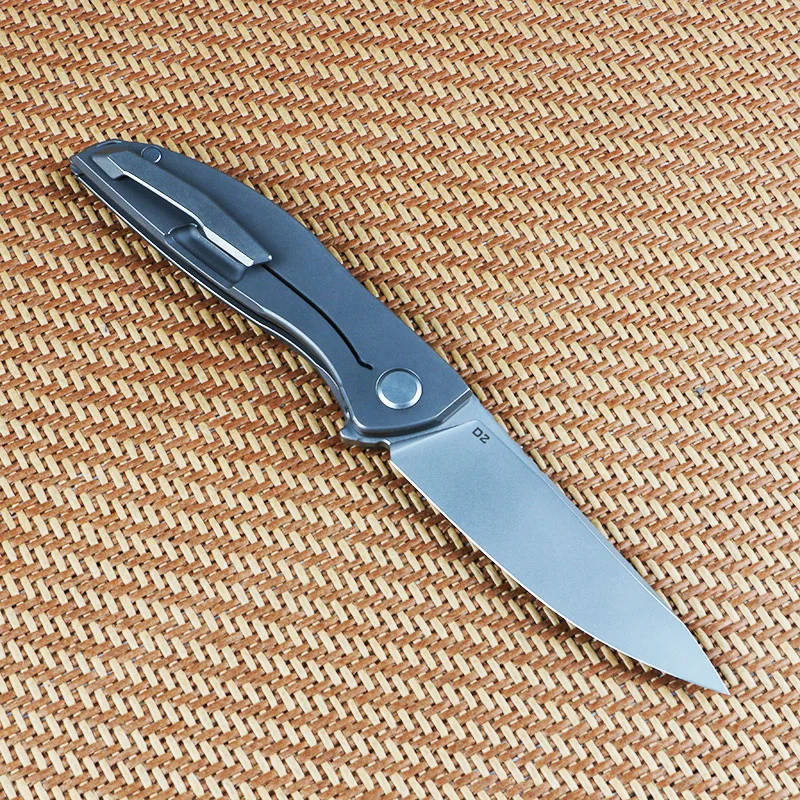Green thorn NEON ZERO D2 blade + TC4 титановый походный практичный бытовой складной нож для