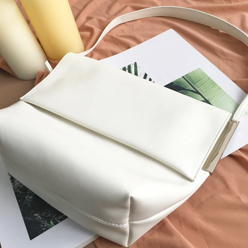 

WOONAM Women Fashion Handbag Top Hide Genuine Calf Leather Folder Hobo Shoulder Bag WB1071