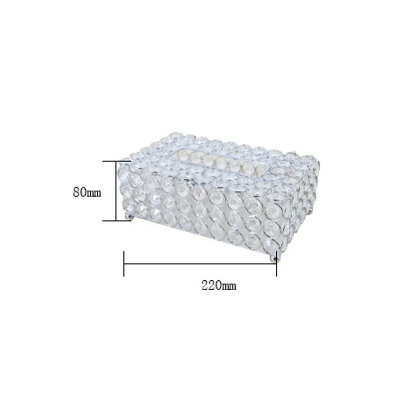 Современная металлическая Хрустальная коробка для салфеток кухонный