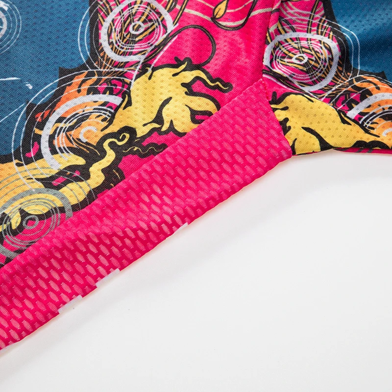 Женская велосипедная футболка с длинным рукавом Специальный рисунок граффити