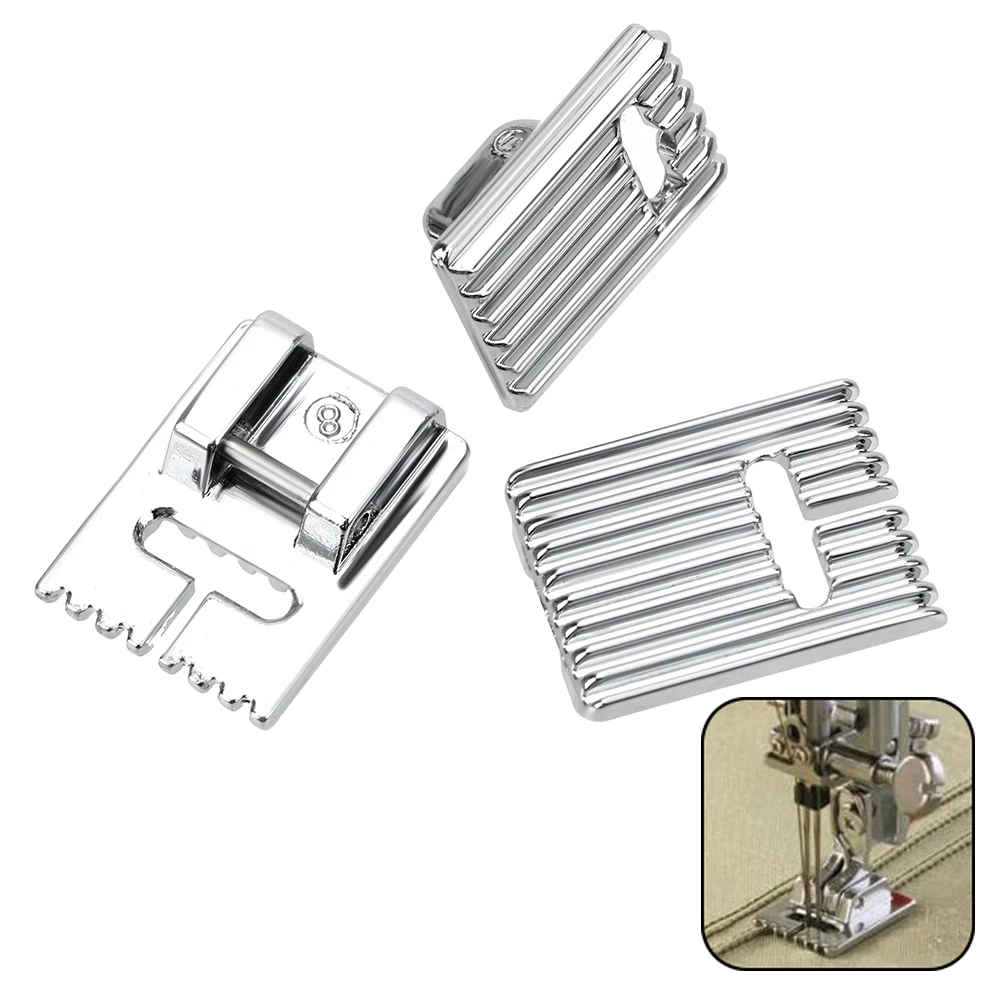 

Grooves Sewing Machine Foot Sewing Supplies Sewing Machine Gadgets Making Pleat Tank Presser Feet