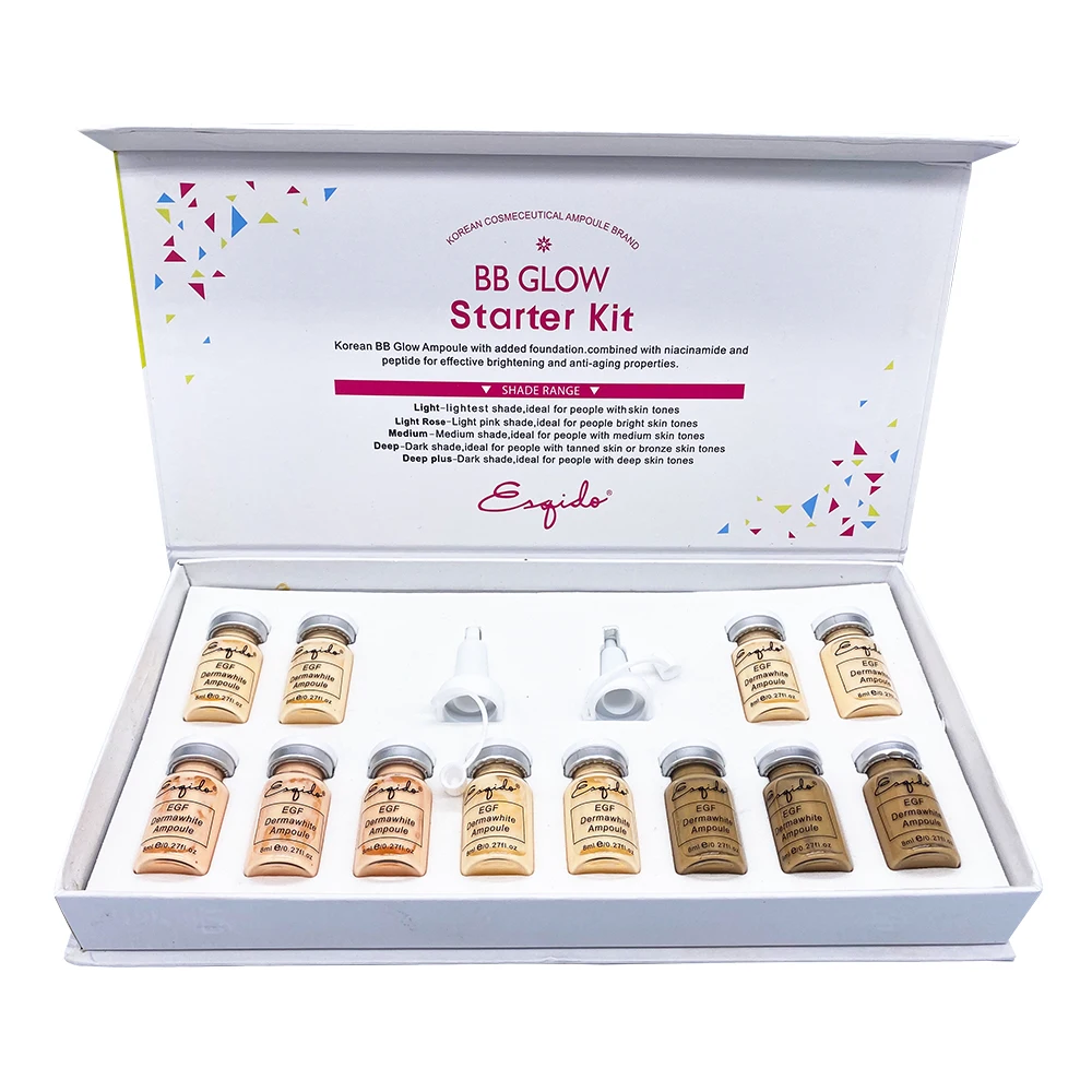 

Korean Cosmetics Stayve BB Cream Glow Ampoule Serum MesoWhite Brightening Serum for Whitening Acne Anti-Aging Treatment 12pcs