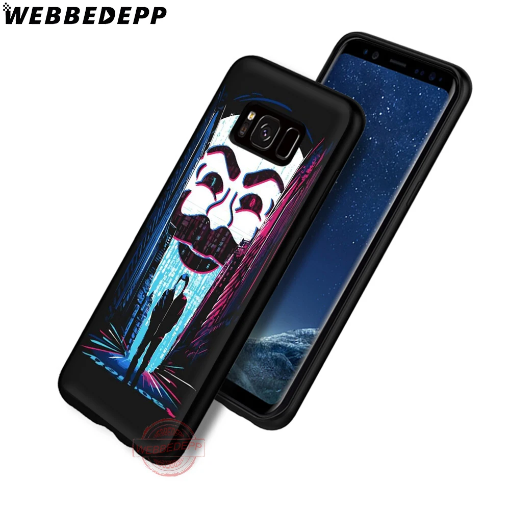 WEBBEDEPP Mr робот мягкий чехол для телефона с изображением цветов Samsung S6 S7 край S8 S9 S10