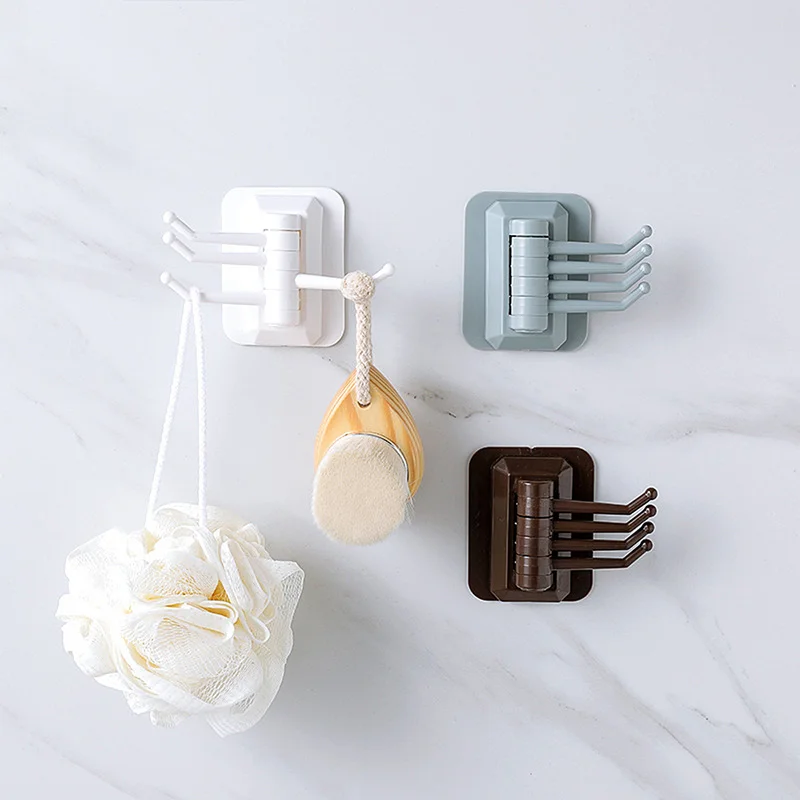 Минималистичный липкий держатель для хранения мелочей вращающаяся вешалка