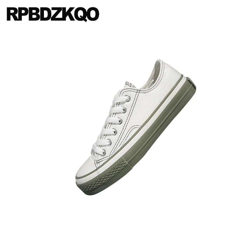 Дышащие белые дизайнерские холщовые кроссовки со шнуровкой модель 2021 года |