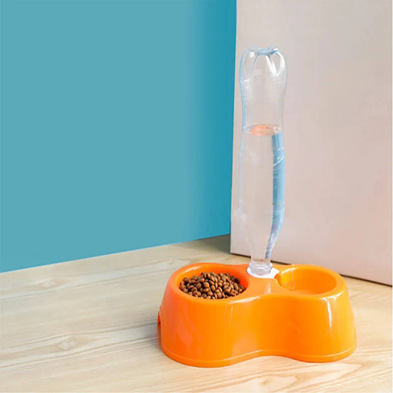 

Dog Supplies Plastic Feeder Small and Medium-sized Dog Food Convenient Bowl Double Mouth Automatic Cat and Dog Drinking Basin