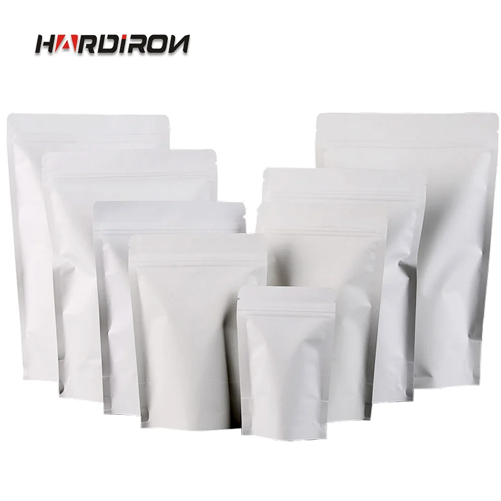 Белая фотобумага HARDIRON пакет из крафт бумаги на застежке для упаковки еды чая