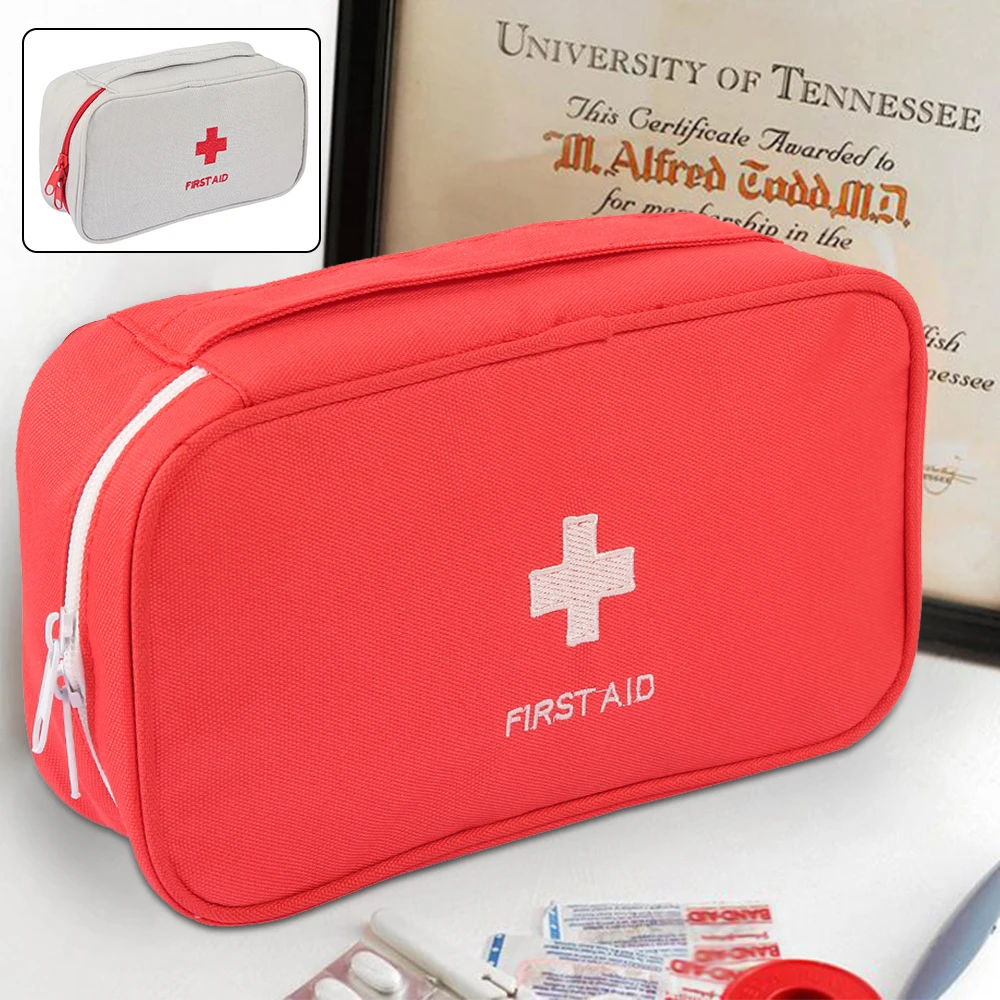

First Aid Kit Emergency Medical Box Portable Travel Outdoor Camping Survival Medical Bag Big Capacity Home/Car Empty Large