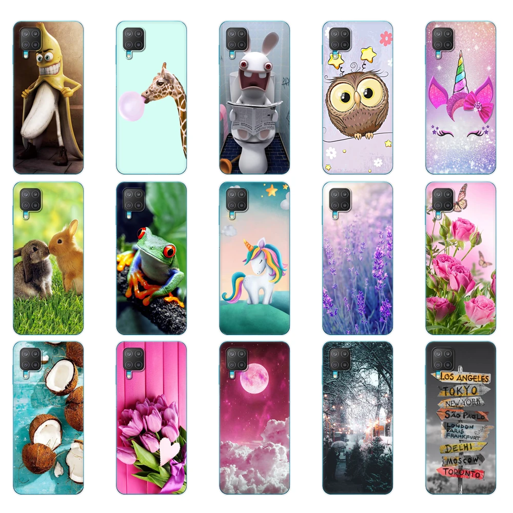 For Samsung M12 Case Phone Back Cover For Samsung Galaxy M12 GalaxyM12 M 12 m127 Soft Case Tpu Silicon Bumper Funda 6.5inch