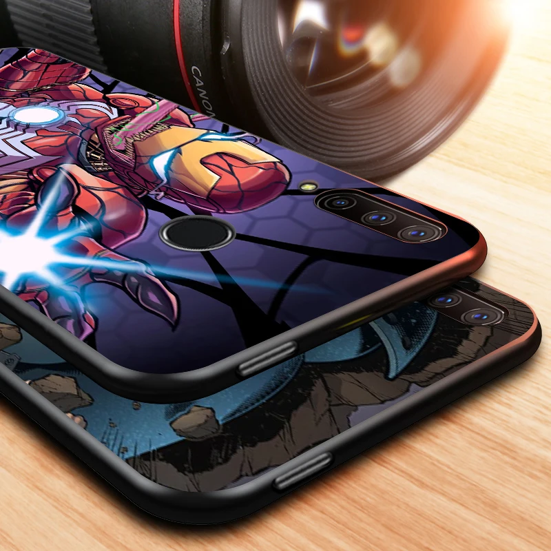 

Marvel Iron Man Cool Soft TPU For Huawei Honor V30 30 X10 30i 10X 30S 20S View 20 V20 Pro Plus Lite RU Black Phone Case