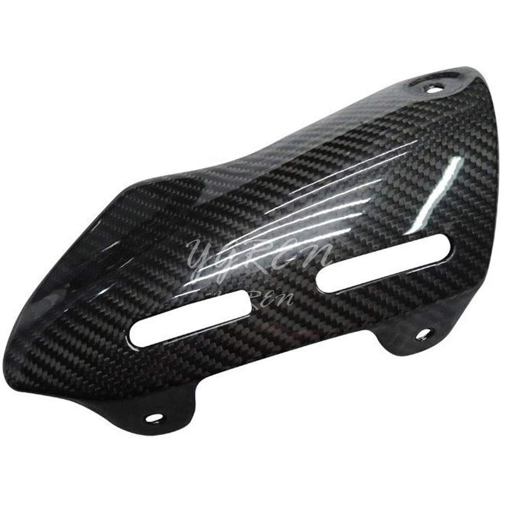 Глянцевая черная защитная панель для выхлопных газов подходит Ducati Monster 1200/1200S PrePreg