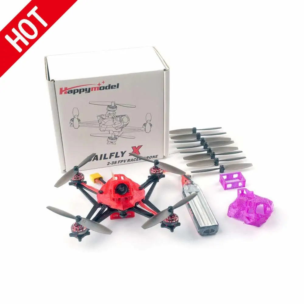 Happymodel Sailfly X 2S 3S Micro FPV Racer Mini Drone Crazybee F4 PRO V2.1 AIO Flight Controller 1102 бесщеточный