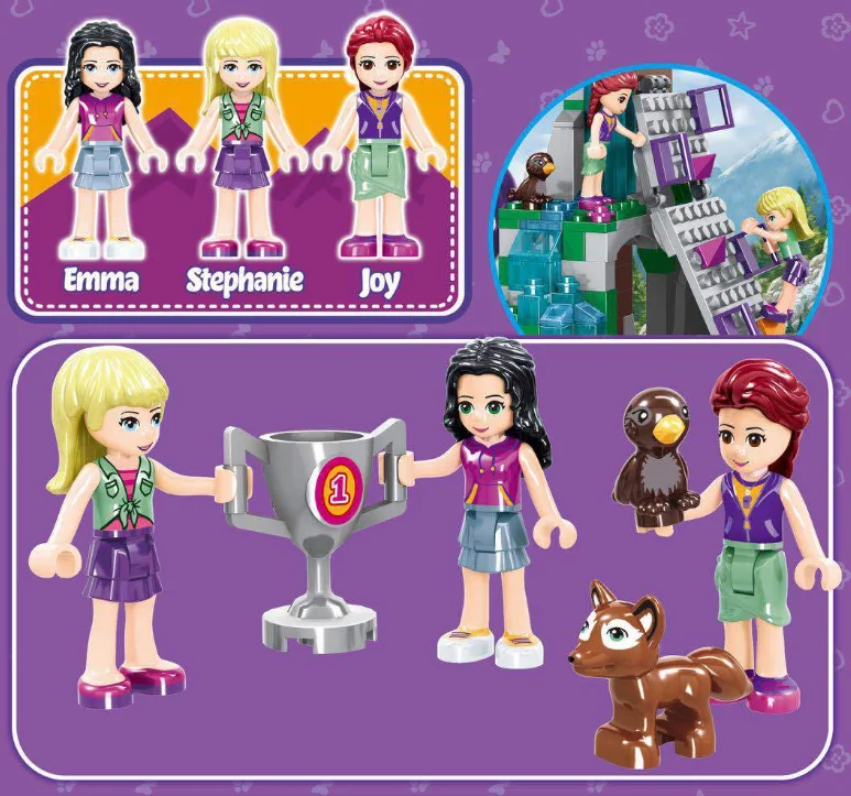 2020 друзья Приключения лагерь деревья дом Стефани фигурки Набор строительные