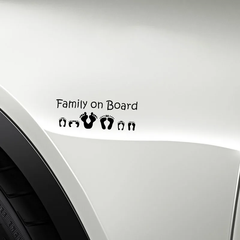

15.2CM*5.4CM Family On Board Vinyl Decal Car Sticker Black Sliver C14-0125