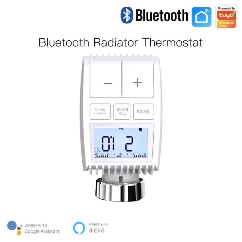 

Умный привод радиатора Tuya ZigBee3.0/Bluetooth, программируемый термостатический клапан радиатора, регулятор температуры с Alexa