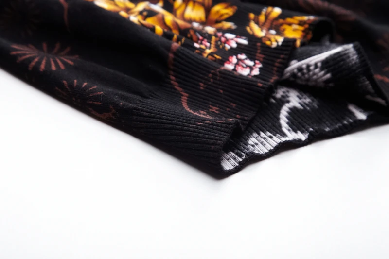 Осенне-зимний свитер нижняя часть одежды пуловер Hombre Slim Fit 3xl Повседневный вязаный свитер с цветочным узором Мужской Хлопковый удобный
