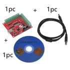 Комплект из 3 предметов, 1 шт. MACH3 коммутационная плата + 1 шт. USB провод + 1 шт. компакт-диск с ЧПУ USB 100 кГц 4 оси интерфейс драйвер motion контроллер драйвер платы