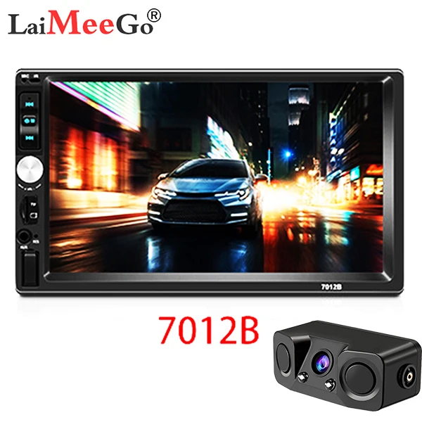 2 DIN Авторадио Bluetooth Mirrorlink автомобильный стерео " HD MP5 Автомобильный мультимедийный проигрыватель Aux FM входной приемник с задней камерой - Цвет: 7012B with pz451