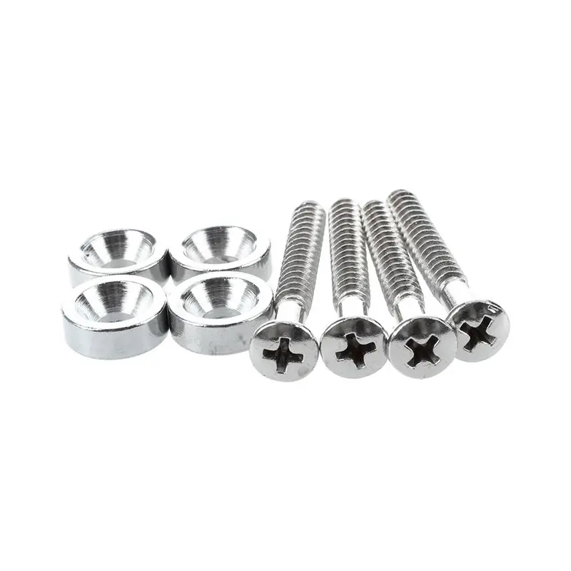Набор из 4 гитарных наконечников для басов соединительных с винтом | Спорт и