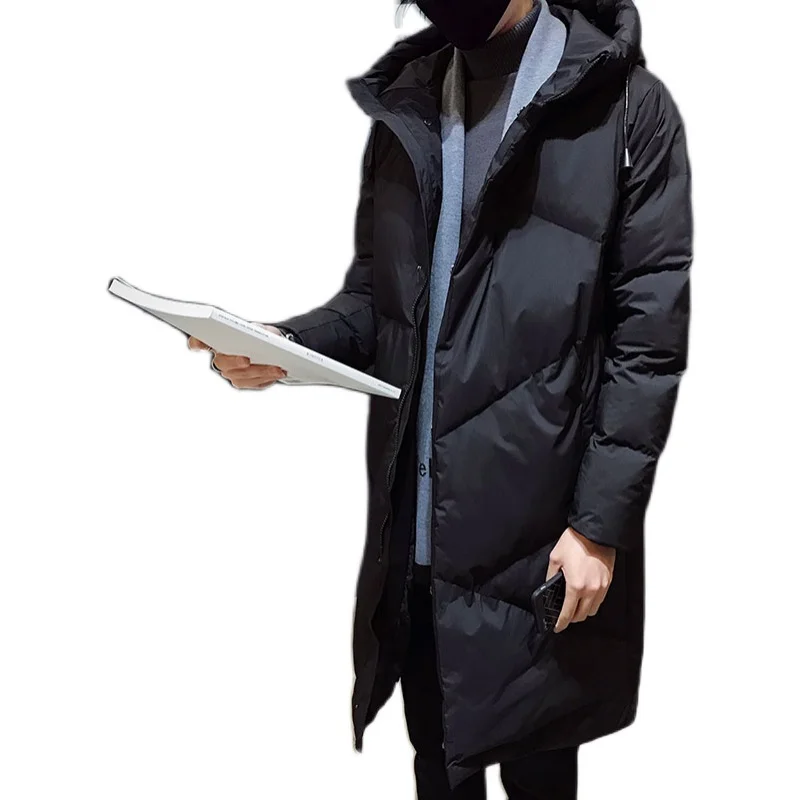 

Fashion Winter Jacket Men brand clothing 2021 New Parka Men Thick Warm Long Coats Men High quality Hooded jacket black 5XL