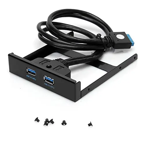 USB 3 0 Передняя панель концентратор 2 порта Расширение Bay 20 Pin к USB3.0 кронштейн кабель
