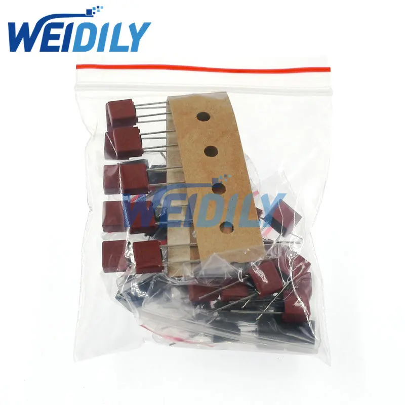 

Набор предохранителей WEIDILY Square Fuse T1A T3.15A T4A T5A T6.3A 50шт