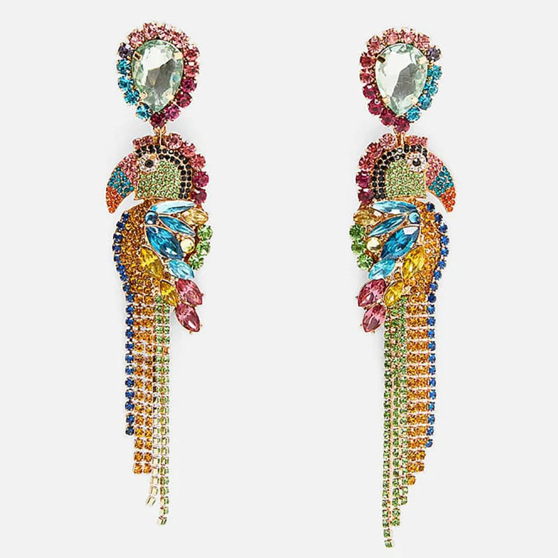 Богемные Эффектные серьги-капли с цветком в виде листьев новые женские модные