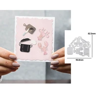 2020 new hot kitchenware and lobster metal cutting dies for scrapbooking craft die cut card making embossing stencil photo albu