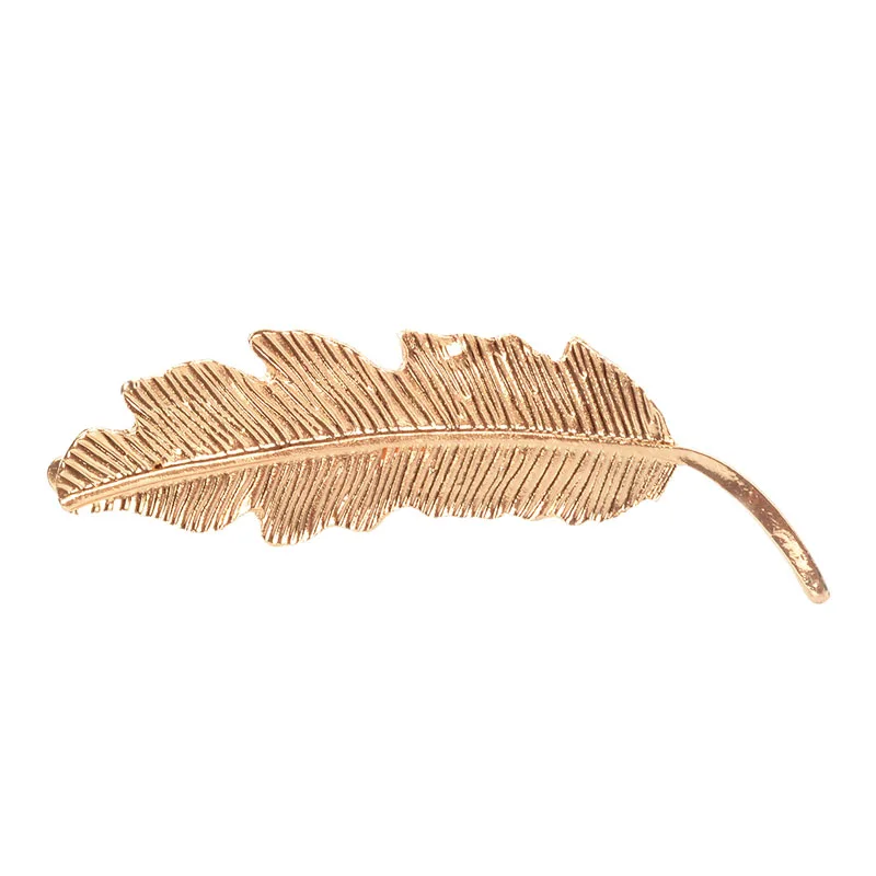 Металлическая форма листа заколка для волос Винтажная аксессуар макияжа 3 цвета |