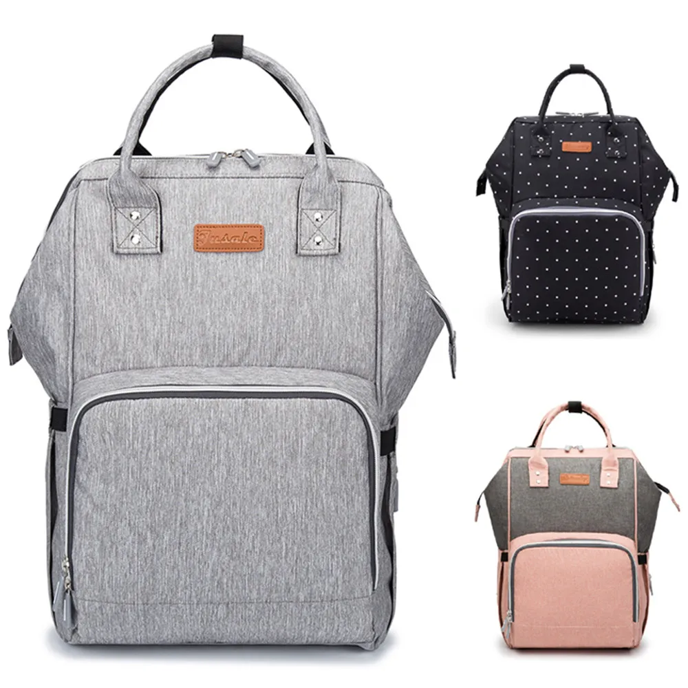 Сумка для подгузников мам с USB рюкзак и Новый Модный водонепроницаемый