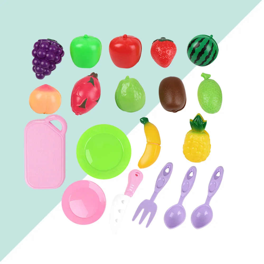 

19pcs Simulation Vegetable Toys Kids Fruit Cutting Toys Child Kitchen Vegetable Toys