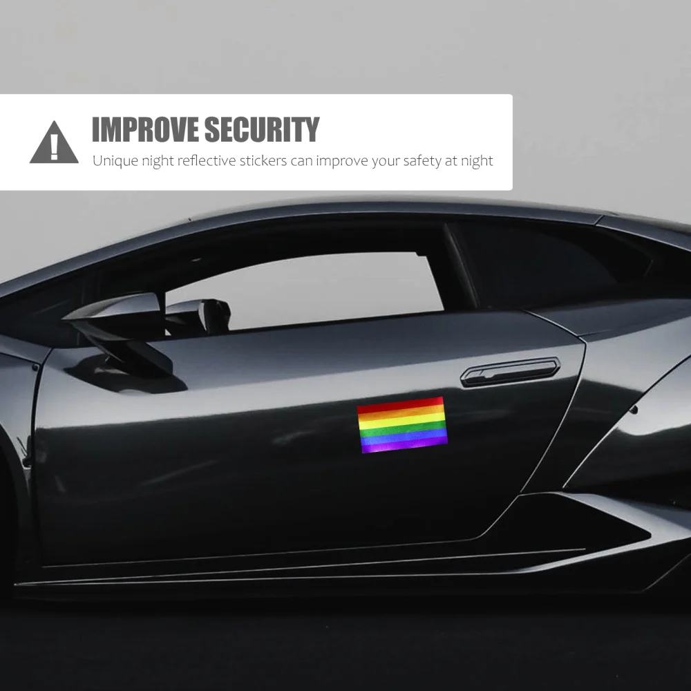 

2pcs Anti-collision Car Stickers Auto Reflective Decal Car Door Warning Sticker