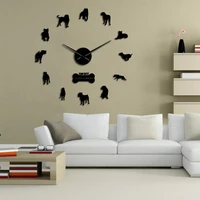 cane corso italiano wall stickers diy wall art large italian breed hunter watch companion guard wildlife animal giant clock