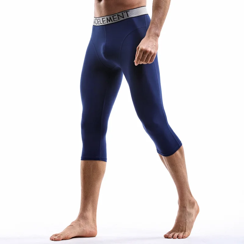 2pcs/lotBestSport Men's Wear-resistant legSports Long Leg underwear croppedTrousers modal quick-drying large runningShort boxers
