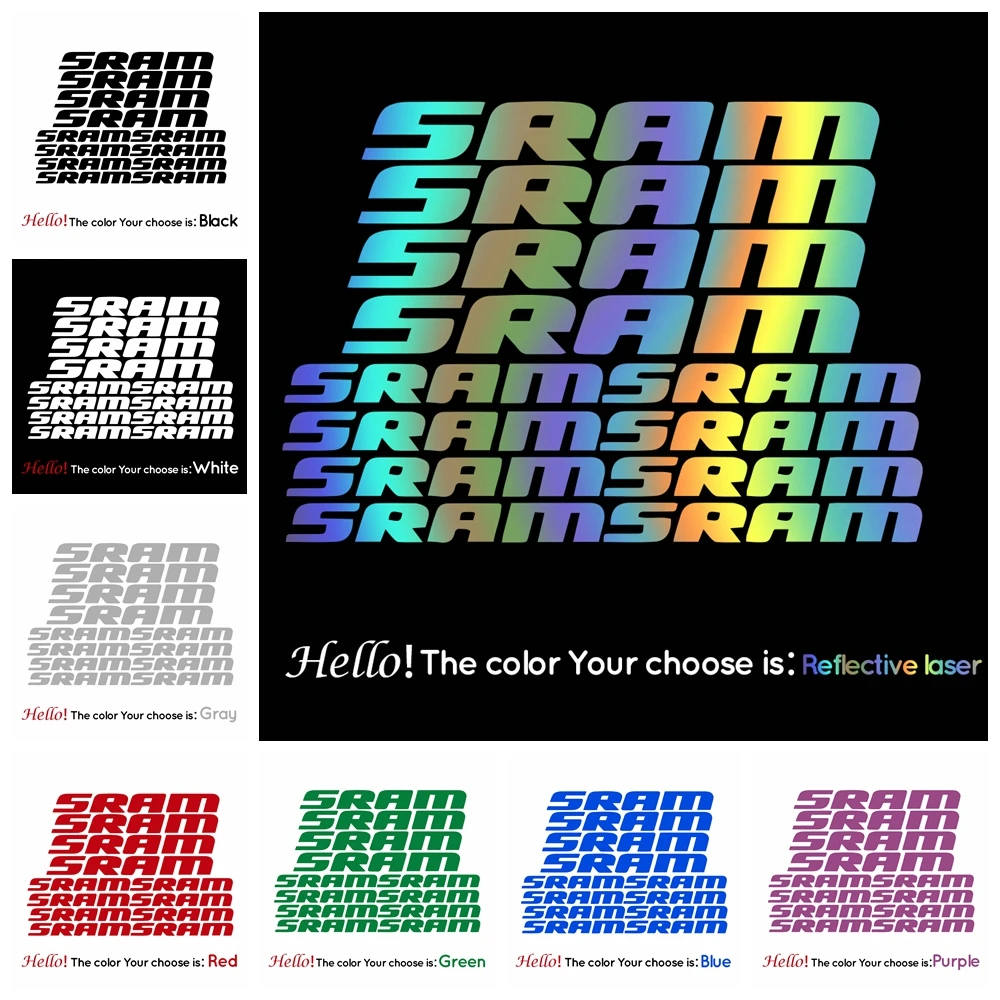 

SRAM Bike Frame STICKERS Bicycle Stickers stickers on the frame