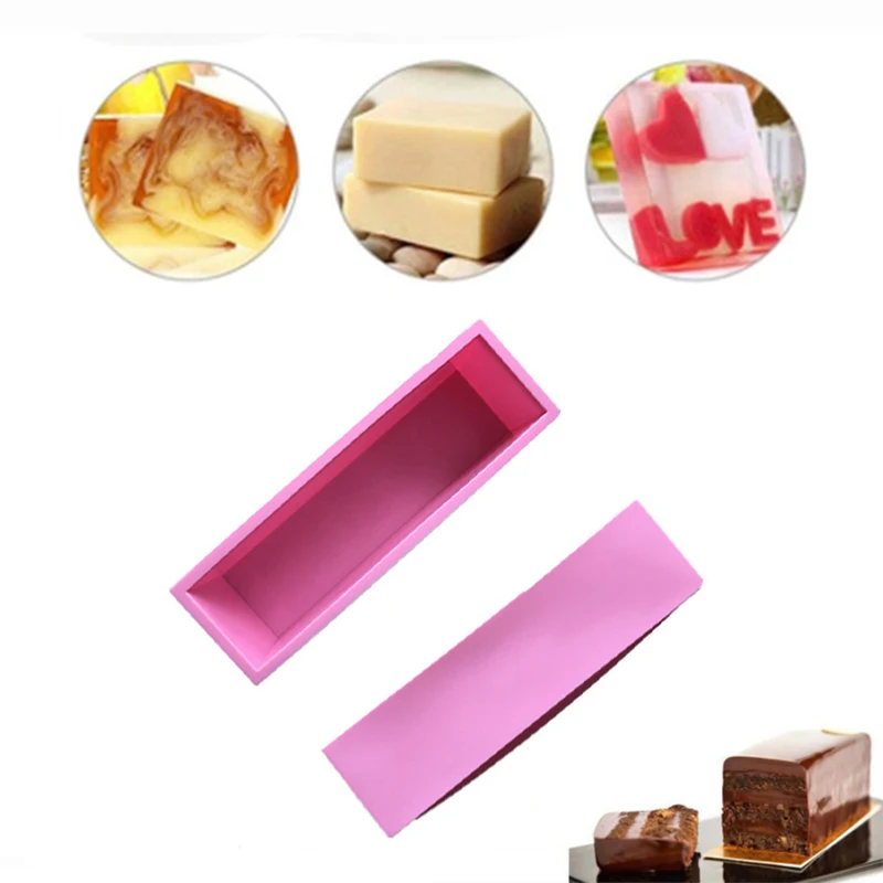 1.2L Silicone Soap Mold 3D Rectangular Fondant Cake Bread Chocolate Christmas Baking Tool | Дом и сад