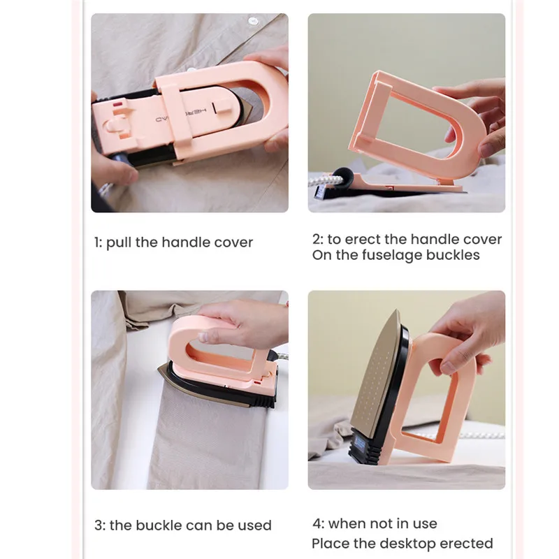 

Mini Electric Steam Dry Iron Machine for Clothes Portable Fast Heat Clothes Handheld Hanging Garment Steamer for Home