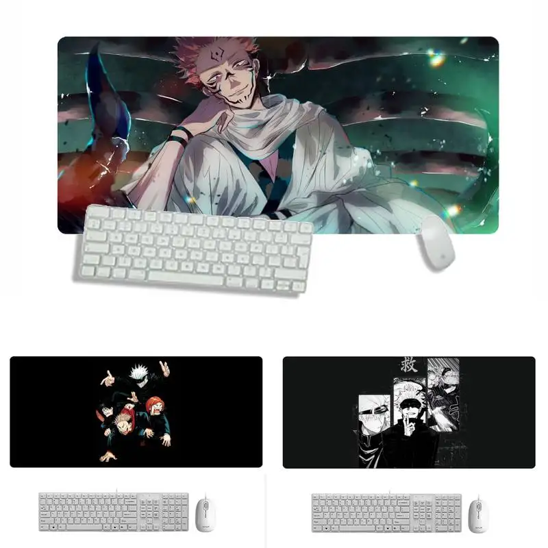 

Jujutsu Kaisen Natural Rubber Gaming mousepad Desk Mat X XL XXL Non-slip Cushion Thickness 2mm LockEdge equal LE