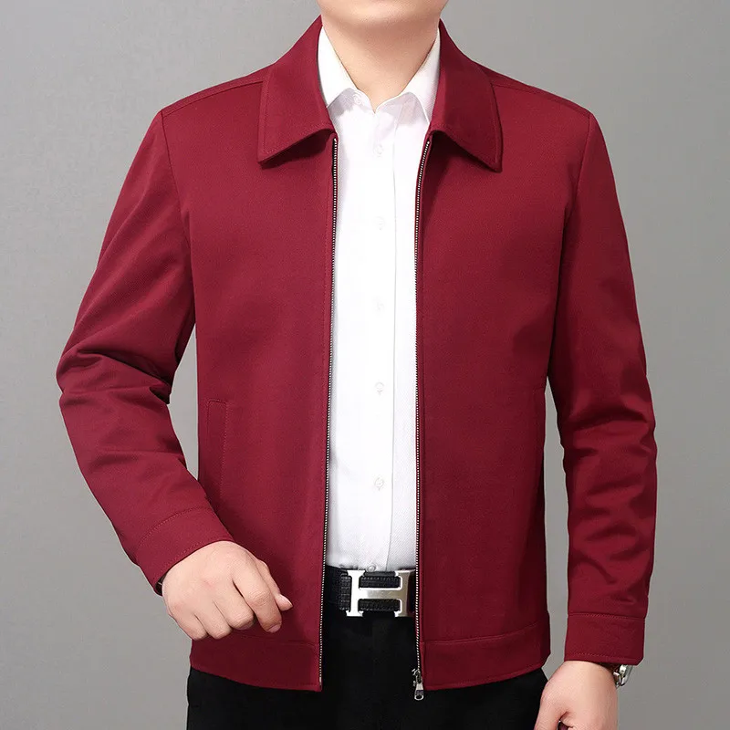 Новая повседневная мужская куртка с воротником-стойкой весенне-осенняя верхняя