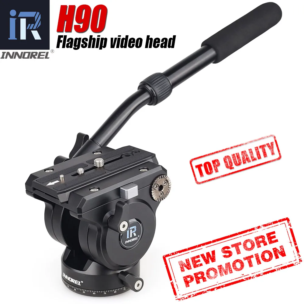 Флагманская H90 All CNC Tech видеоголовка с жидкостью нагрузка 15 кг гидравлический