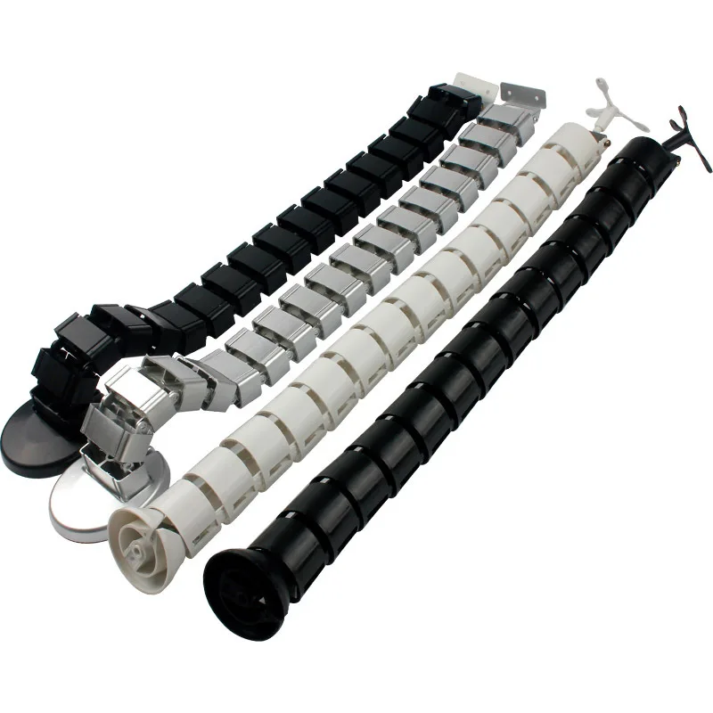 Tubo de Armazenamento Serpentina Threading Tubo Cabo Envoltório Organizador Espiral Dobadoura Protetor Gestão Fio