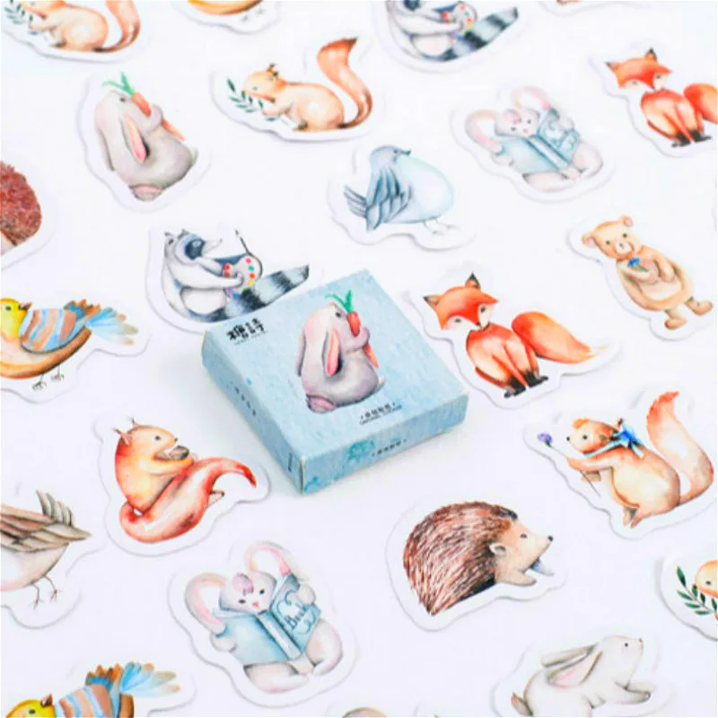 

3 @ # Красочные животные Искусство фотоальбом наклейка альбом для скрапбукинга наклейка Diy ручной работы подарок