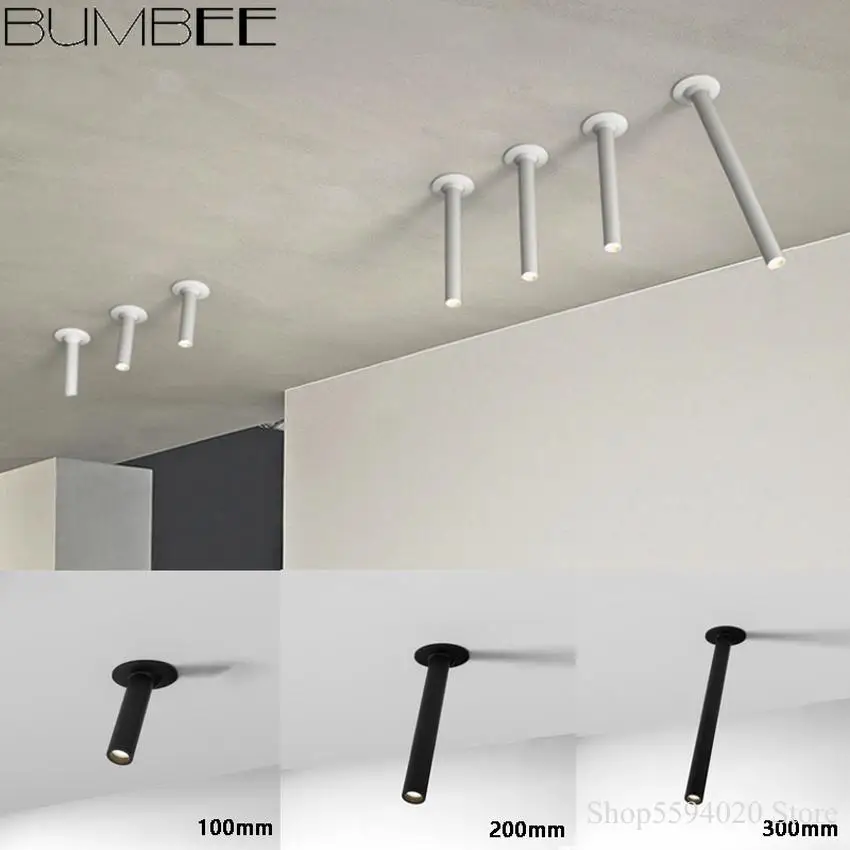 Современный светодиодный потолочный светильник диаметром лампа трубка для