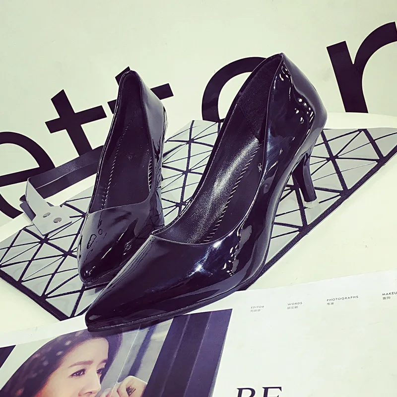 

women's shoes Autumn stiletto shoes patent leather