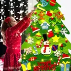 Детская войлочная Рождественская елка сделай сам, рождественские подарки на новый год, рождественские украшения, Рождественское украшение для дома, праздника, вечеринки, домашний декор
