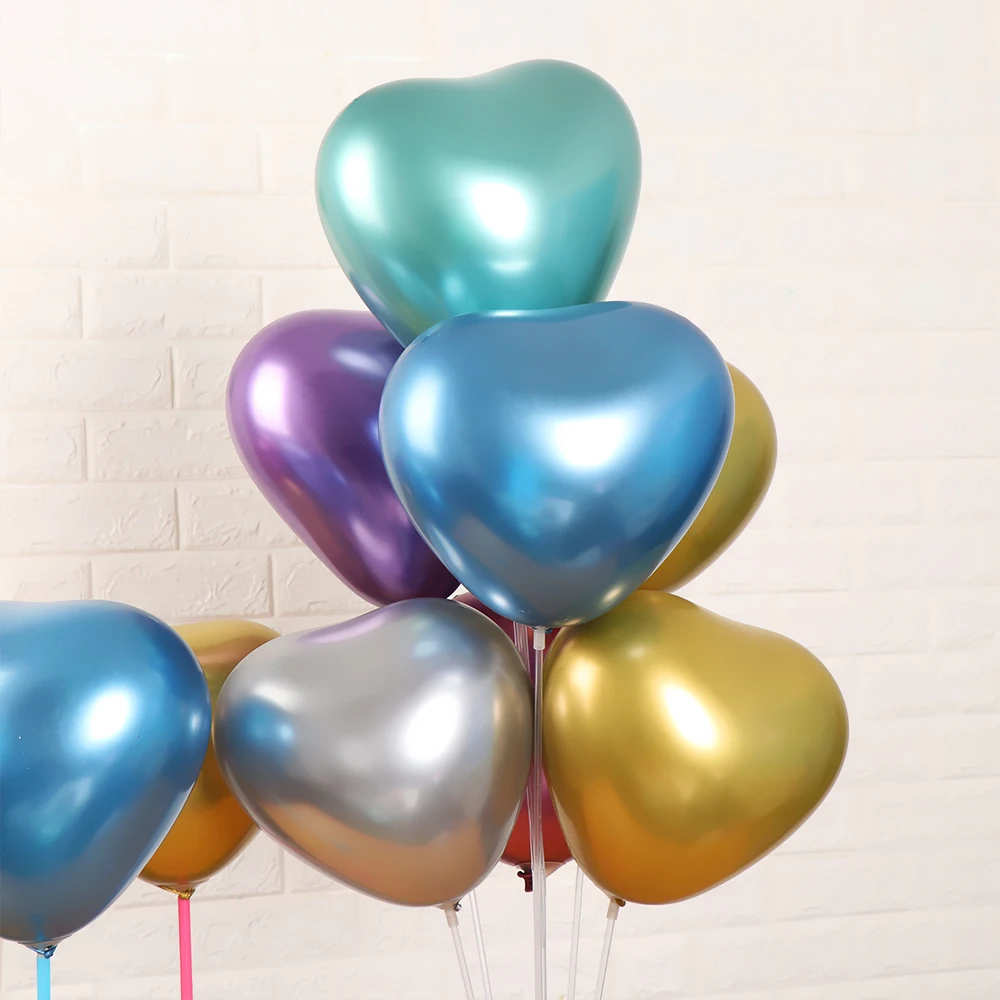 5 шт серебряные золотые шары из латекса цвета металлик жемчужные металлические